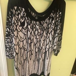 Style & Co Top Black White & Gray 22/24